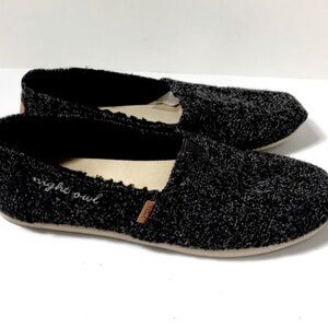 Toms Night Owl Charcoal Slip Ons. Size 9.5